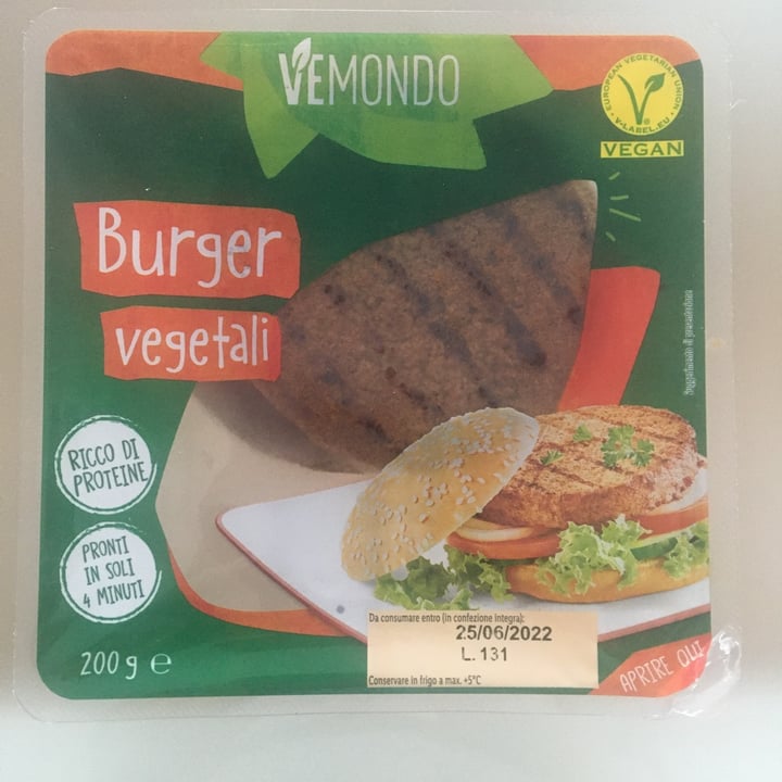 photo of Vemondo  burger vegetali vemondo shared by @huliet on  05 Jul 2022 - review