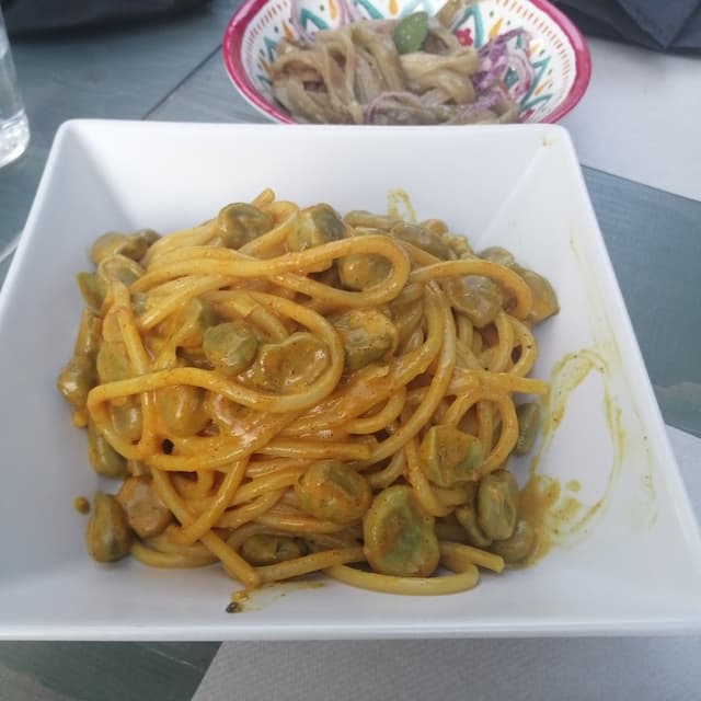 Photo of the dish “Carbonara Con Fave”