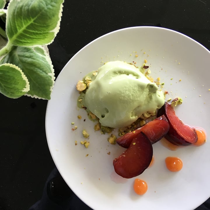 photo of HRVST Cafe & Bar Matcha Ice Cream with Poached Plums & Pistachio shared by @vikas on  04 Apr 2018 - review