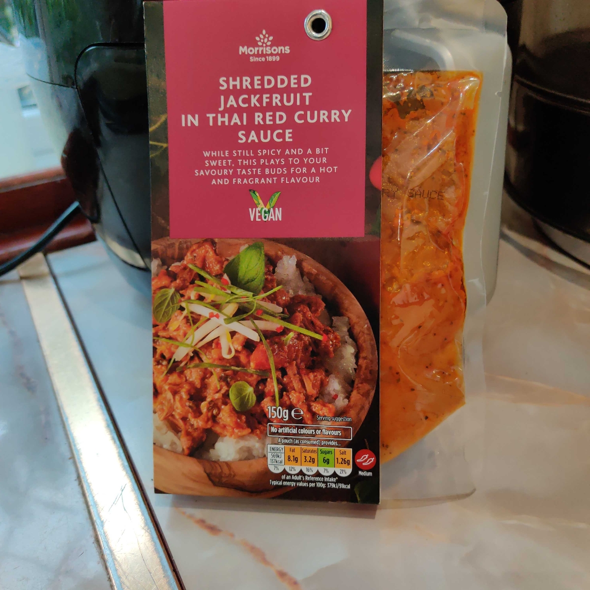 Morrisons shredded jackfruit in thai red curry sauce Reviews abillion