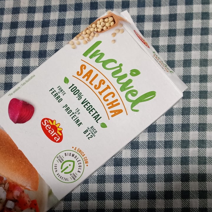 review photo of Seara Incrível Salsicha 100% vegetal shared by @cuebasz on 30 Dec 2021 - review