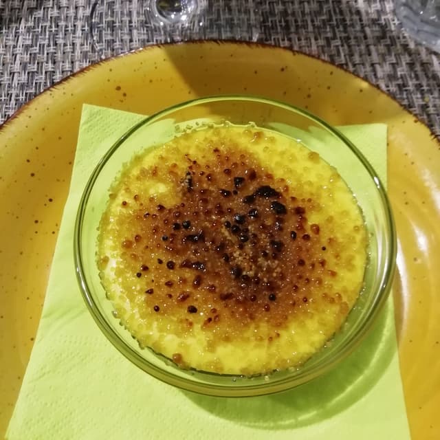 Foto del plato “crema catalana”