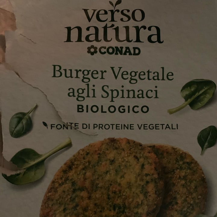 photo of Verso Natura Conad Bio  Burger Vegetale Agli Spinaci shared by @luisaf on  06 Oct 2022 - review