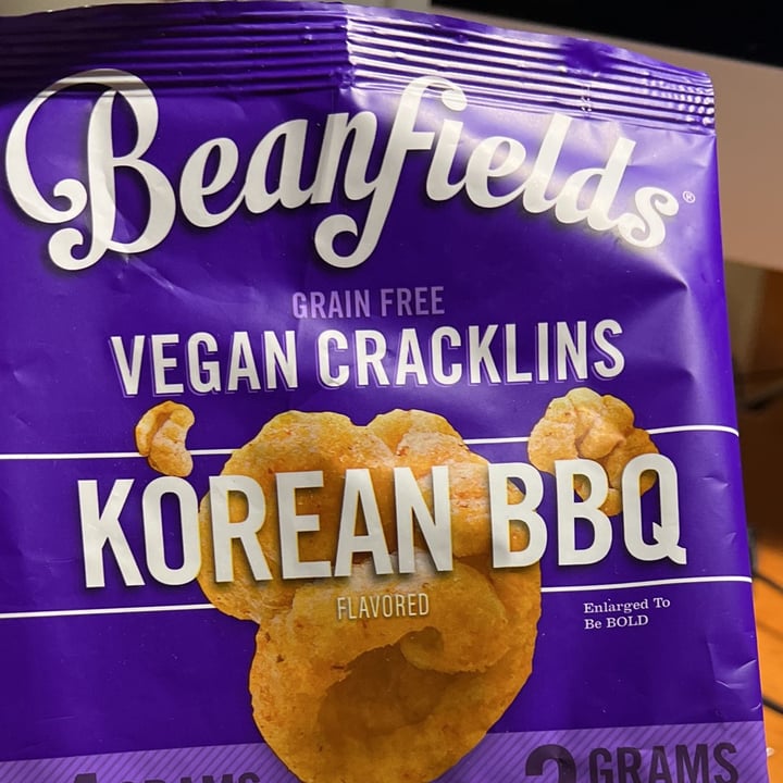 photo of Beanfields Vegan Cracklins Korean BBQ shared by @pauldub on  01 Jan 2022 - review
