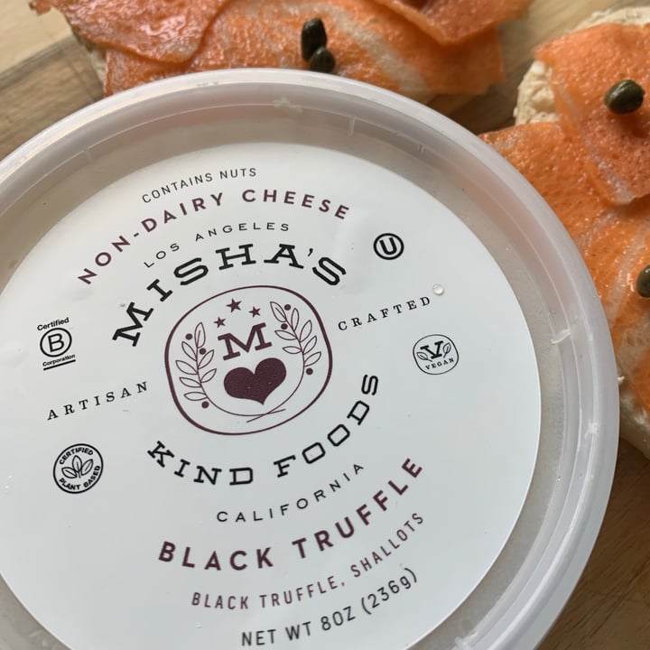 review photo of Misha’s Kind Foods Black truffle Non Dairy Cheese shared by @cheryllin on 11 Apr 2021 - review