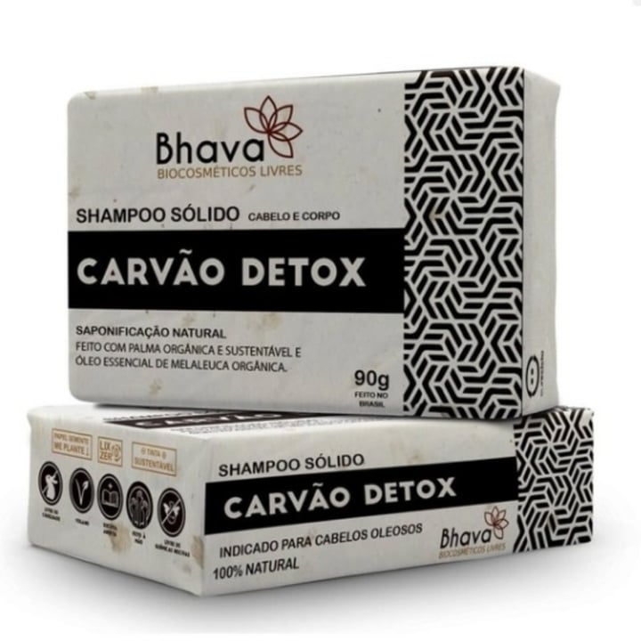 photo of Bhava Shampoo Sólido CARVÃO DETOX shared by @fabinho on  11 May 2022 - review