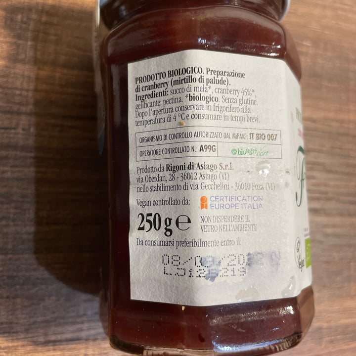 photo of Rigoni di Asiago Marmellata Cranberry shared by @lalice on  16 Jul 2022 - review