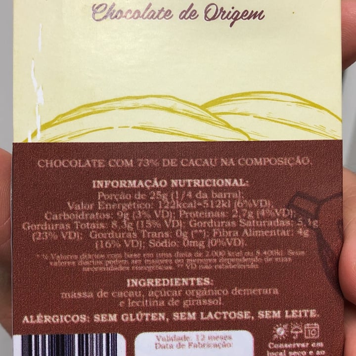 review photo of Cacau Sweet barra de chocolate 73% shared by @ferrovillas on 05 Aug 2022 - review
