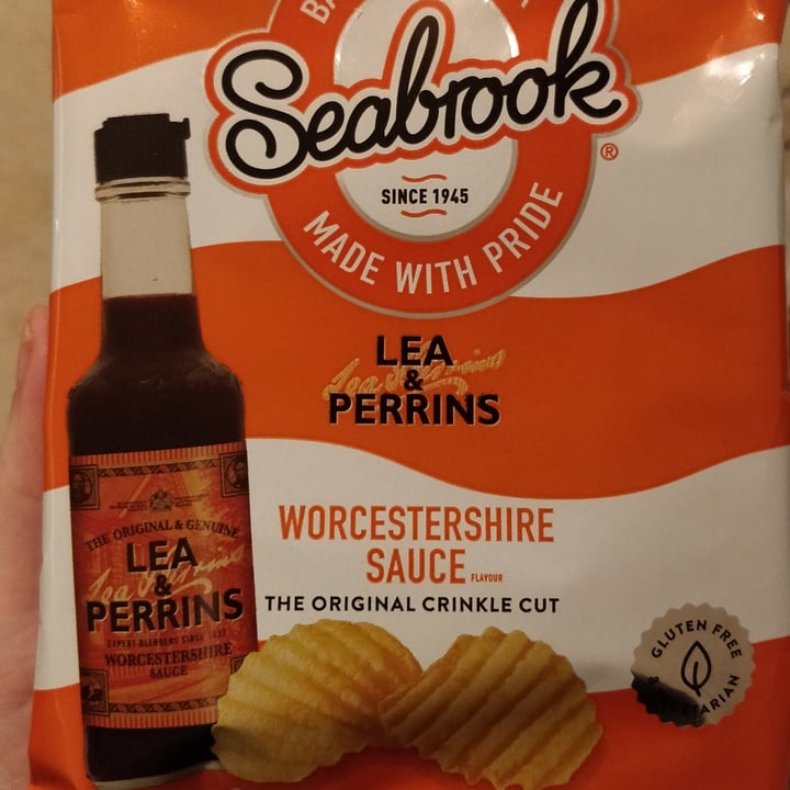 photo of Seabrook Lea & Perrins Worcester Sauce Crisps shared by @plumesworld on  10 Nov 2021 - review