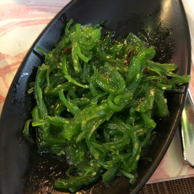 Foto del plato “alghe wakame”