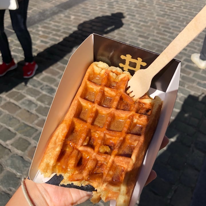 review photo of Veganwaf' Belgian Waffle salty Caramel shared by @ginevrafigini on 25 Aug 2021 - review