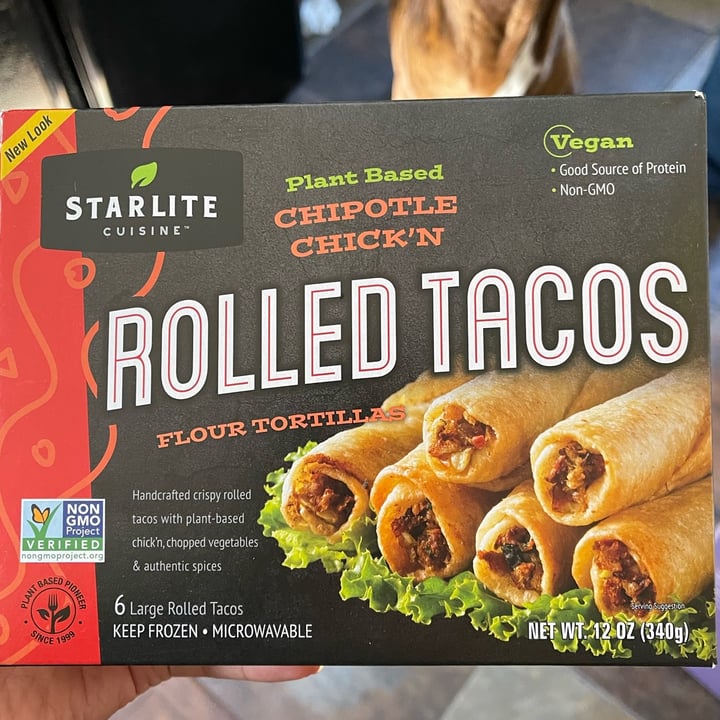 photo of Starlite Cuisine Rolled Tacos shared by @veganpetite on  28 Feb 2022 - review