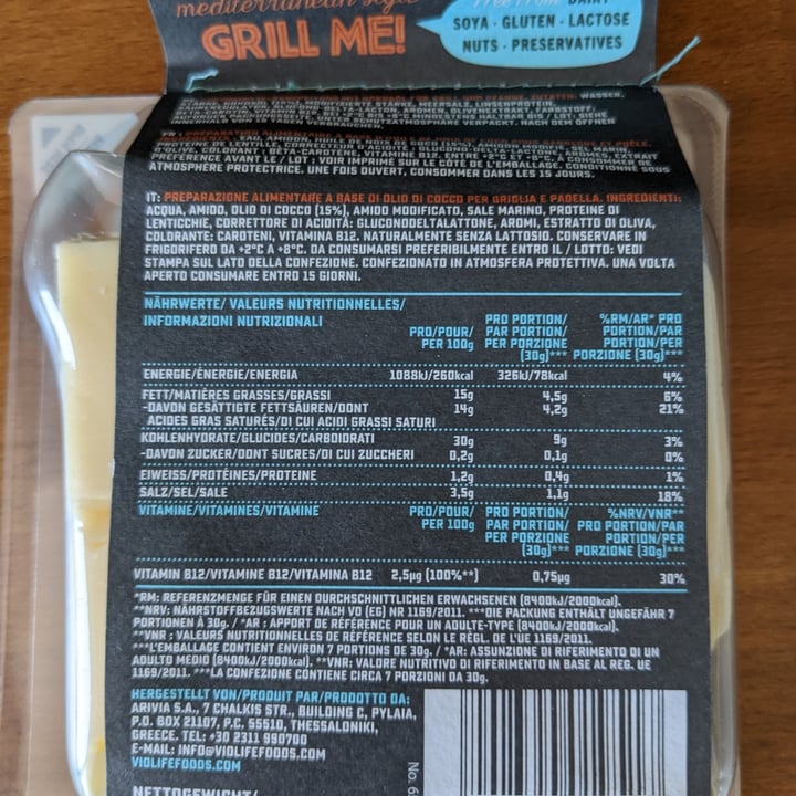 review photo of Violife Mediterranean Style - Grill me shared by @florna on 05 Sep 2022 - review