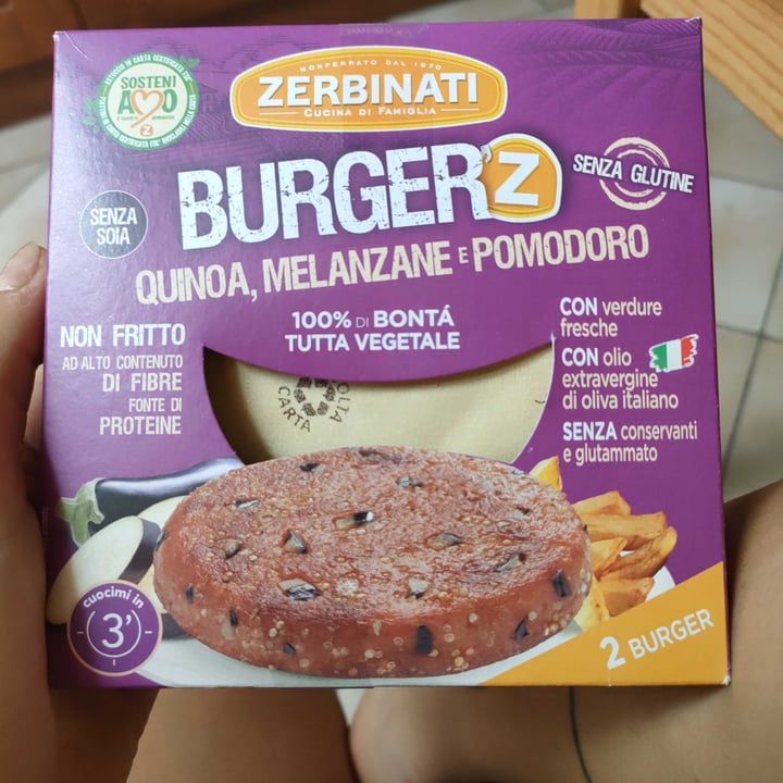 photo of Zerbinati Burger Quinoa, Melanzane e Pomodoro shared by @virginia123456 on  04 Jul 2022 - review