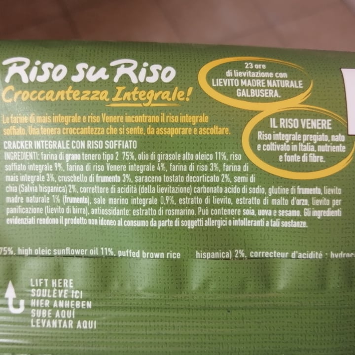 photo of Galbusera Crackers Riso su Riso croccantezza integrale shared by @bohacaso on  13 Apr 2022 - review