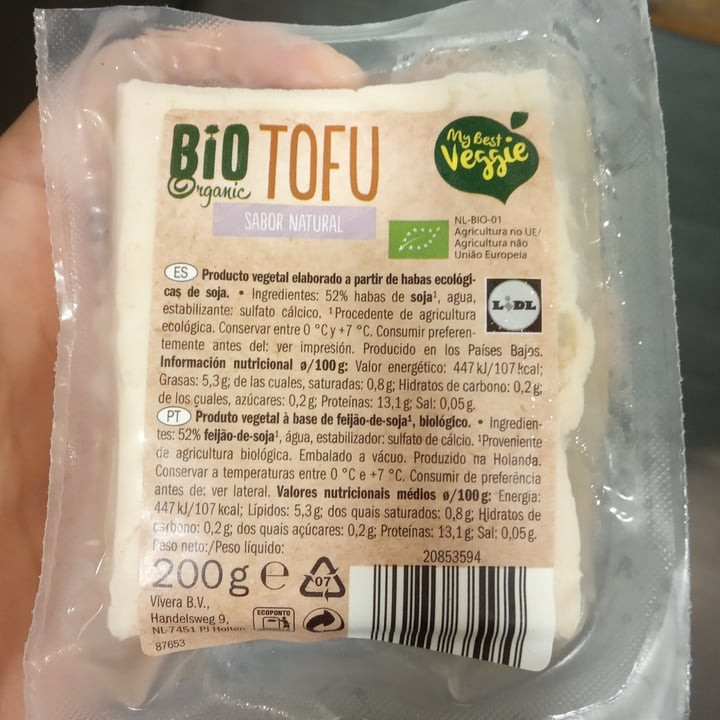 photo of My Best Veggie Bio Tofu shared by @veroprema on  31 Jul 2020 - review