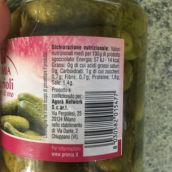 photo of Primia Cetrioli In Aceto Di Vino shared by @morganaaa on  24 Feb 2021 - review