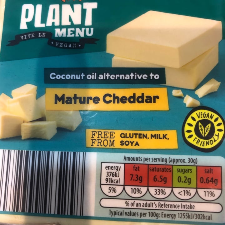 photo of Plant Menu Coconut Oil Alternative To Mature Cheddar shared by @jacalice on  06 Apr 2022 - review