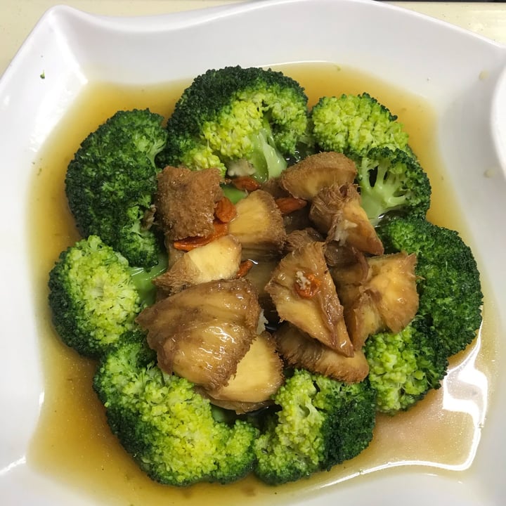 review photo of Xing Hua Vegetarian Restaurant Broccoli with Lion Mane Mushroom shared by @oakandbamboo on 24 Apr 2022 - review
