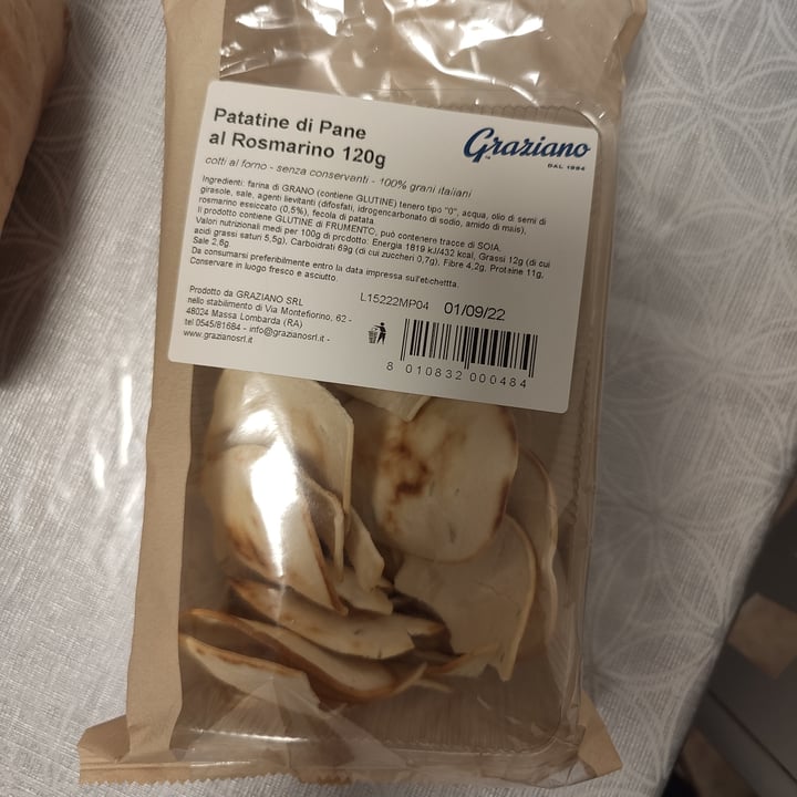 review photo of Graziano Patatine di pane al rosmarino shared by @sam81 on 09 Jul 2022 - review