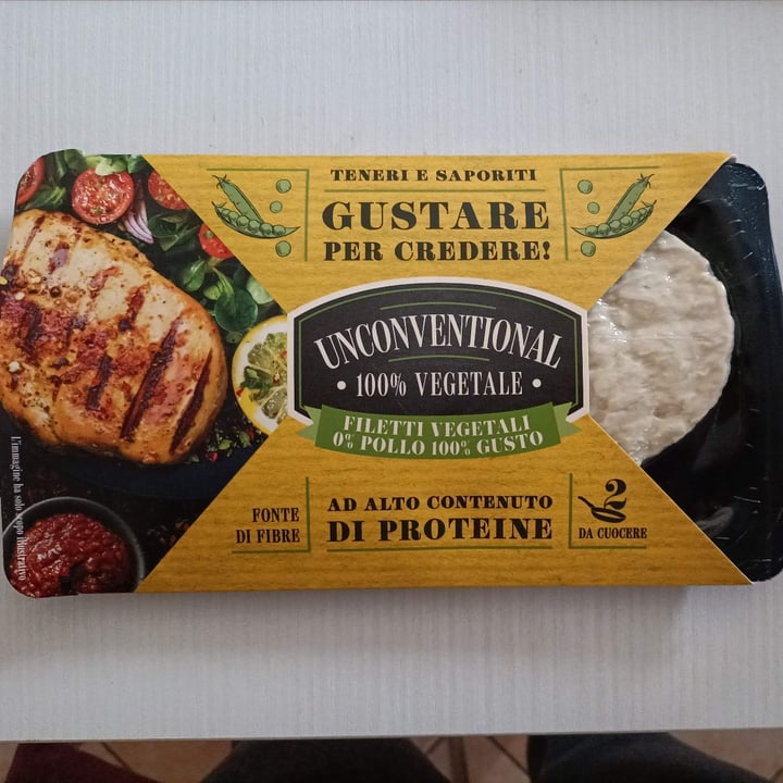 photo of Unconventional Filetti Vegetali 0% Pollo 100% Gusto - Plant Based Fillet shared by @elisaraja8 on  09 Oct 2022 - review