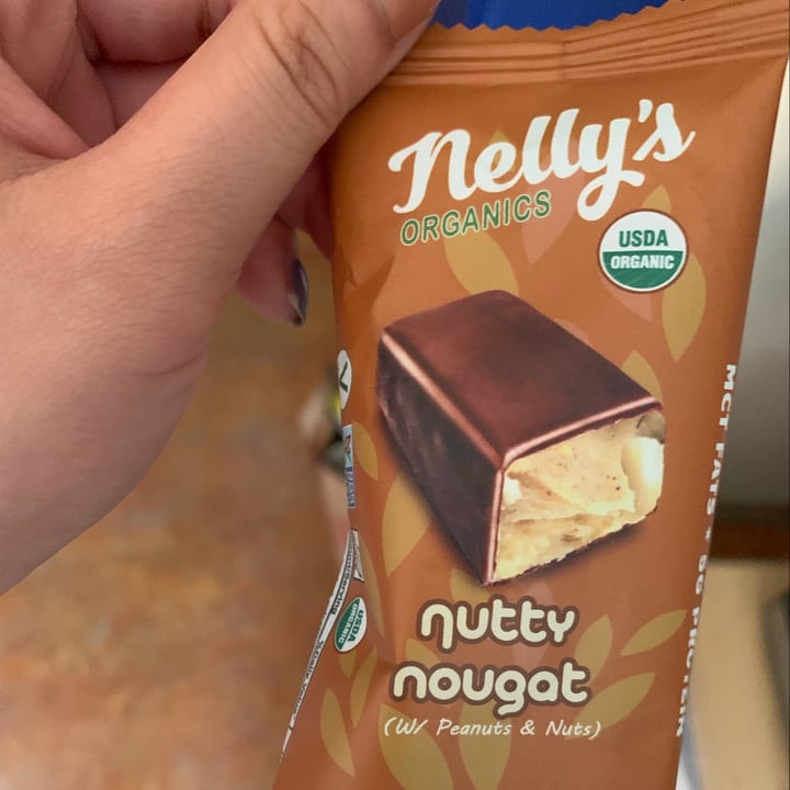 photo of Nelly's Organics Nutty Nougat Bar shared by @veghui on  30 May 2021 - review