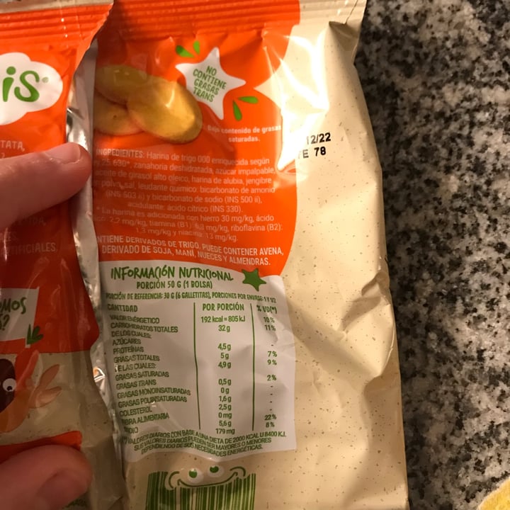 review photo of ñamis Galletitas De Zanahoria Y Jengibre shared by @hipernova on 30 Jul 2022 - review