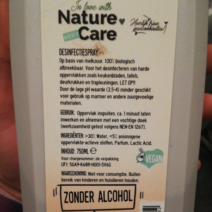 review photo of nature care desinfectiespray shared by @lindav on 25 Nov 2022 - review