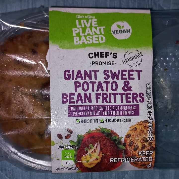 photo of Pick n Pay giant sweet potato and bean Patties shared by @ustrauss on  20 Nov 2022 - review