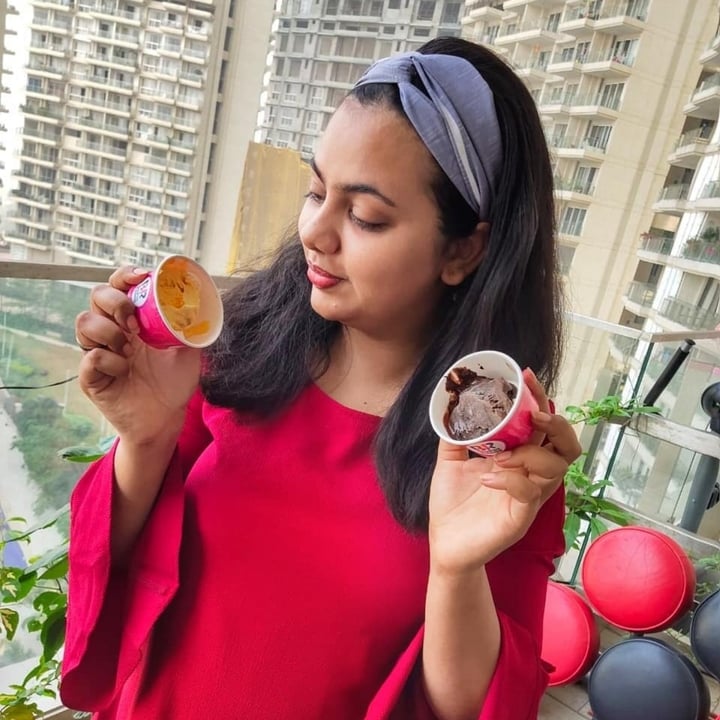 review photo of Baskin Robbins Mango & Mississippi icecream shared by @myvegantale on 24 Feb 2021 - review