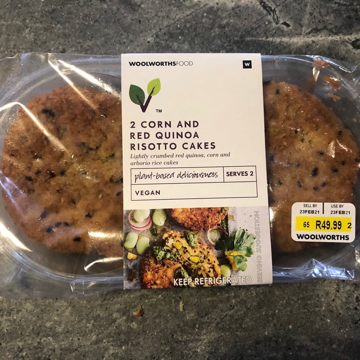 photo of Woolworths Food 2 Corn and Red Quinoa Risotto Cakes shared by @caittyler on  11 Mar 2021 - review