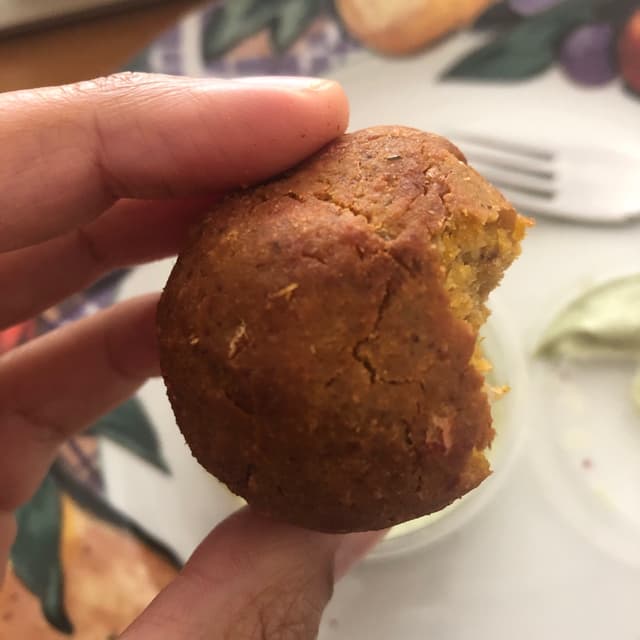 Foto do prato “Butternut Sundried Tomato Falafels”