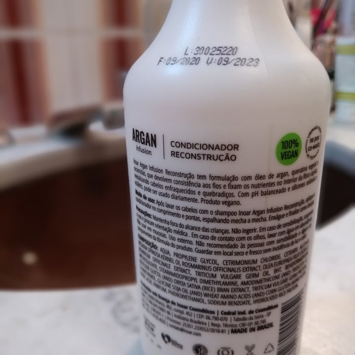 review photo of Inoar Inoar argan condicionador shared by @mgloria on 19 Apr 2022 - review
