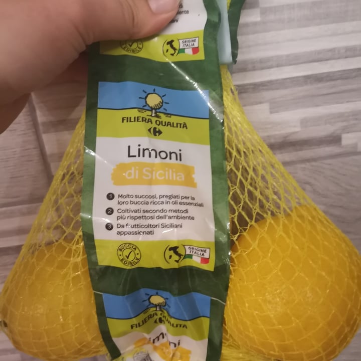 photo of Carrefour filiera qualità Limone shared by @elevegansoul on  12 Apr 2022 - review