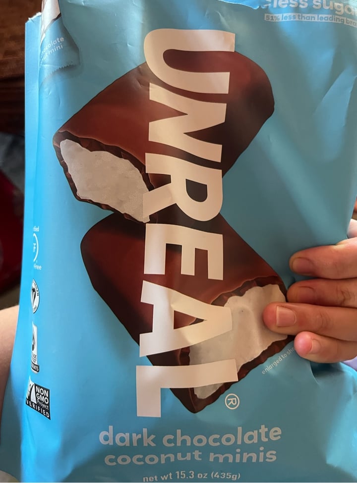 photo of UNREAL Dark Chocolate Coconut Bars shared by @seriema on  21 Jun 2022 - review