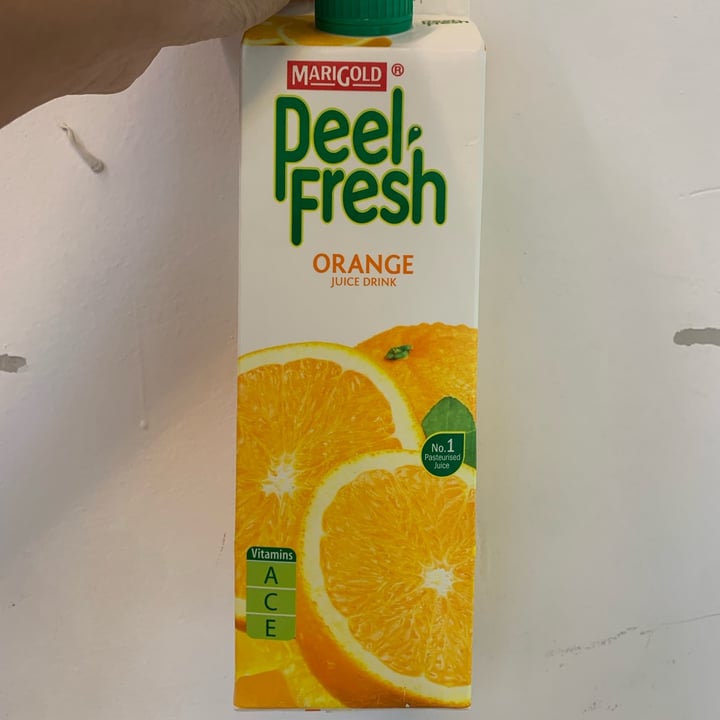 photo of Marigold Health Foods Peel fresh orange juice shared by @viahours on  09 Mar 2022 - review