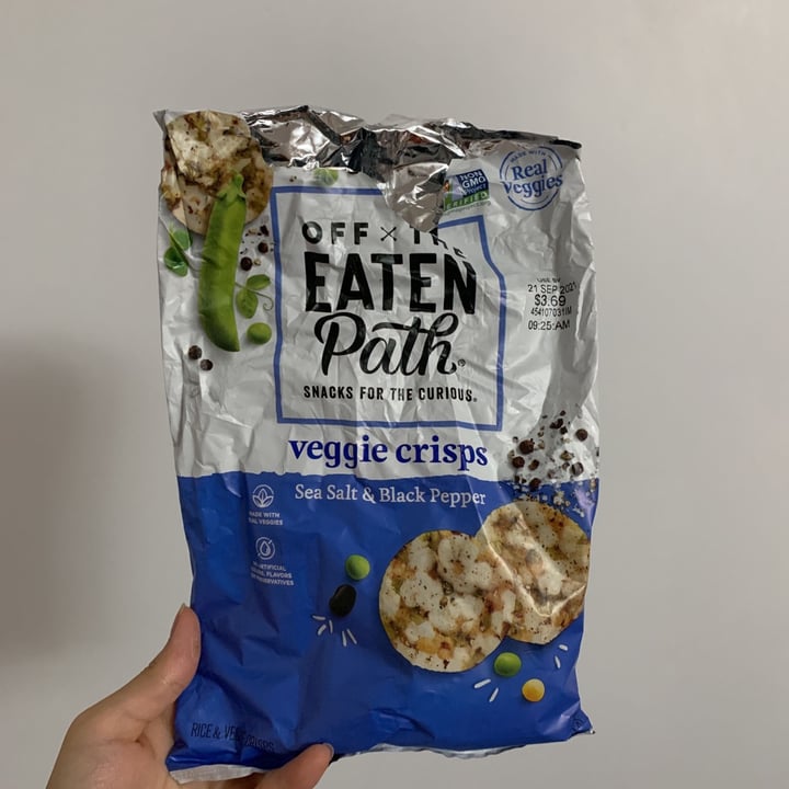 review photo of Off The Eaten Path Sea Salt & Black Pepper Veggie Crisps shared by @bittersweets on 02 Aug 2021 - review