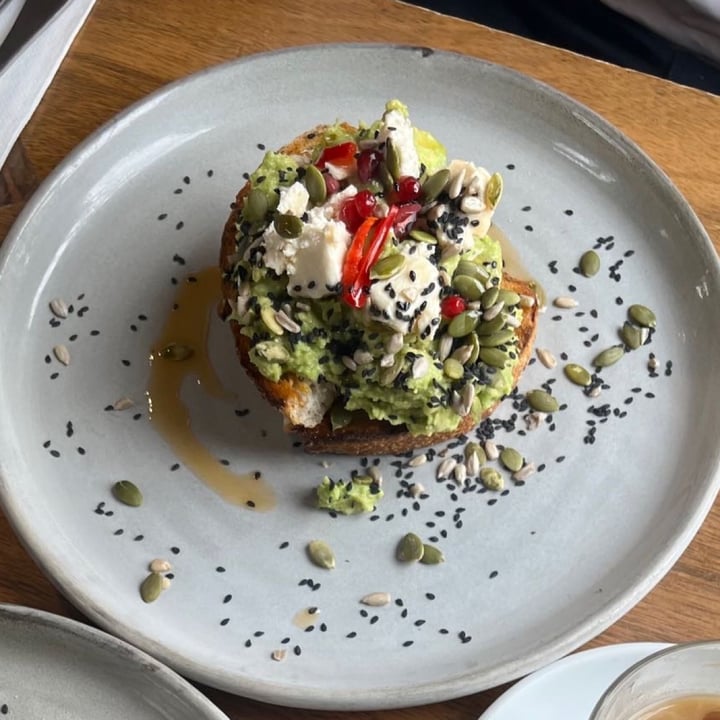 review photo of Glovers Station Seeded Smashed Avo (Vegan Option) shared by @droberts29 on 17 Nov 2022 - review