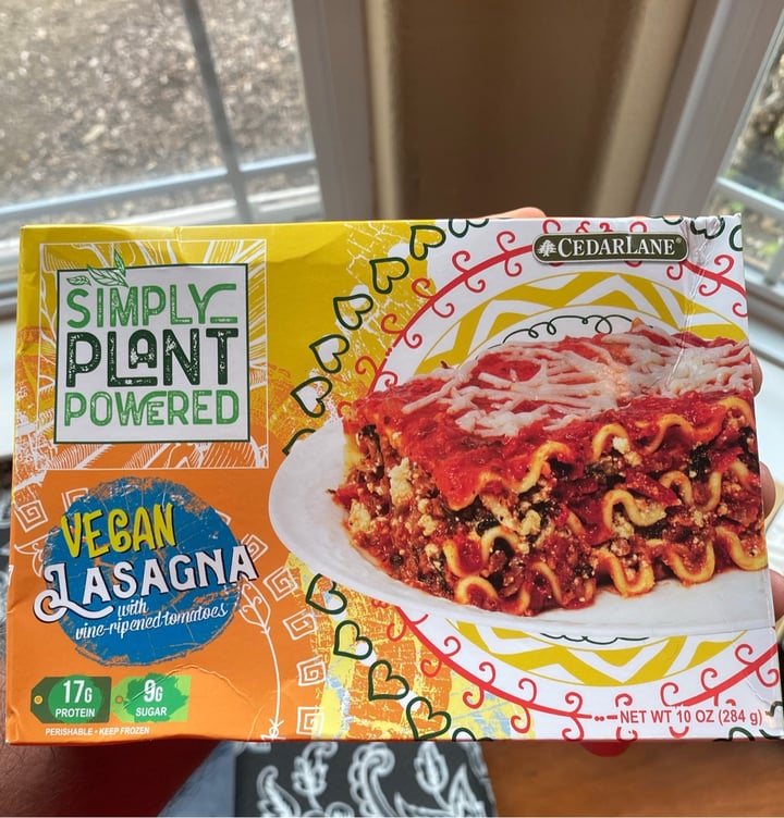 photo of Cedarlane Vegan Lasagna shared by @fsidhu on  08 Sep 2020 - review
