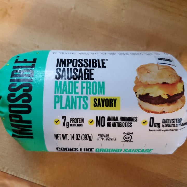photo of Impossible Foods Impossible Sausage (Ground Savory) shared by @rehanajoe on  15 Jul 2022 - review