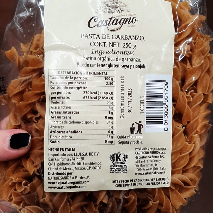 photo of Castagno Pasta De Garbanzos shared by @elizabethlg on  28 Mar 2022 - review