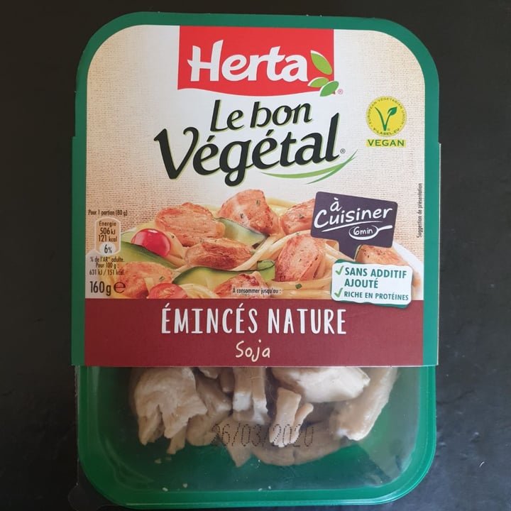 review photo of Herta Émincés Nature Soja shared by @pepita43 on 07 Mar 2020 - review
