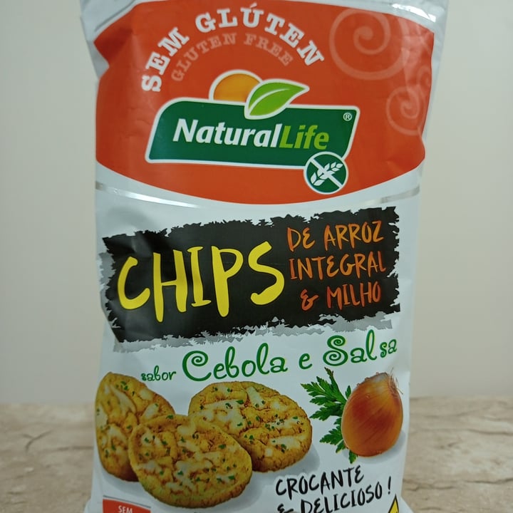 photo of NaturalLife Chips de arroz integral e milho sabor cebola e salsa shared by @marymagda on  15 Aug 2022 - review