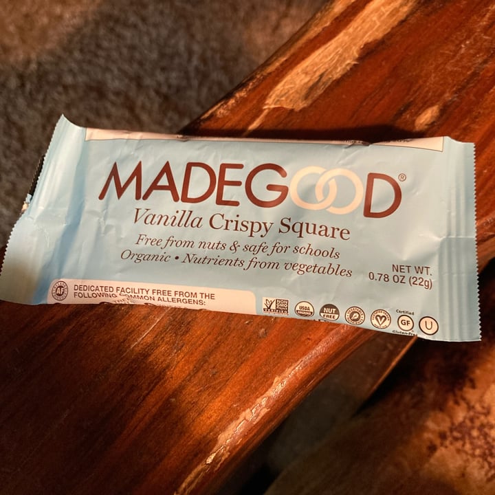photo of Made Good Vanilla Crispy Squares shared by @charityslade19 on  30 Oct 2021 - review