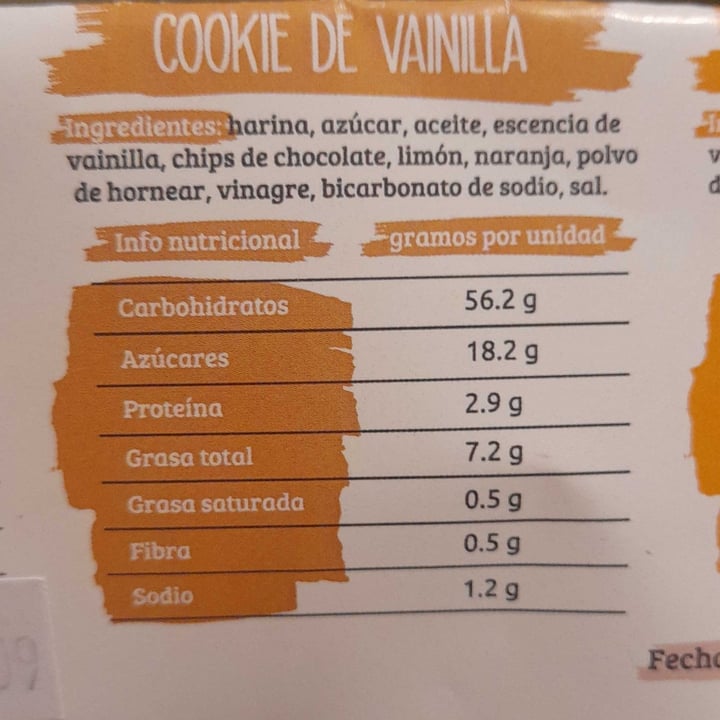 photo of Vegan Bakery BA Galleta De Vainilla Con Chips De Chocolate shared by @m4rtii on  23 Sep 2022 - review