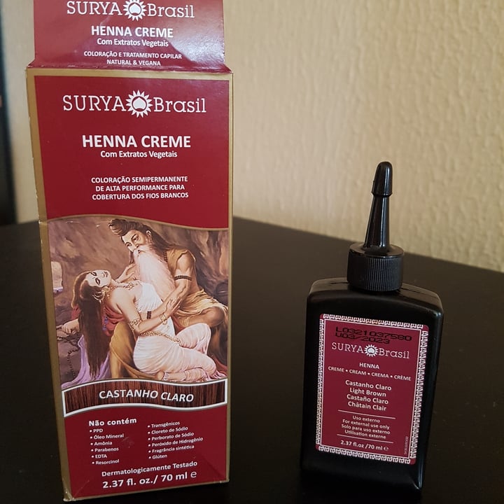 photo of Creme Coloração Henna Surya Henna Creme (Castanho Claro) shared by @renatarocha on  06 Feb 2022 - review