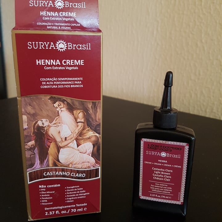 review photo of Creme Coloração Henna Surya Henna Creme (Castanho Claro) shared by @renatarocha on 06 Feb 2022 - review