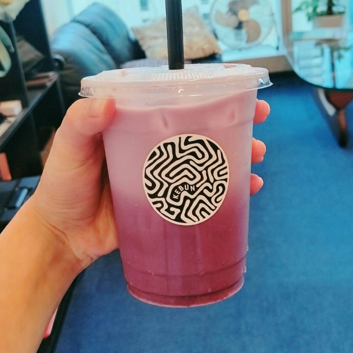 photo of Kebun Specialty Tea Bar Violet Sweet Potato Latte shared by @lou on  01 Feb 2019 - review