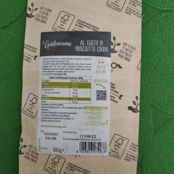 review photo of I gustosissimi Al Gusto di prosciutto crudo shared by @aleliber on 04 Jul 2022 - review