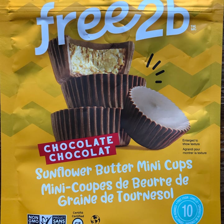 photo of Free 2b Chocolate Sunflower Butter Mini Cups shared by @amourdivinlove on  25 Nov 2021 - review